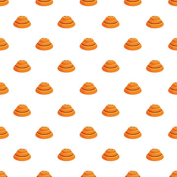 Cinnamon buns creating a sweet food and breakfast snack bakery pattern
