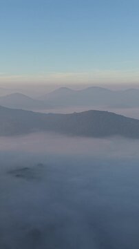 Vertical Aerial View of Lambasingi Viewpoint, Andhra Pradesh, India