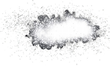 Obraz premium Abstract white spray paint texture on black background