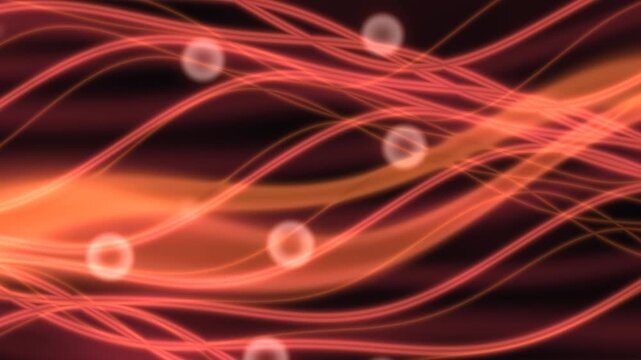 Wavy warm sunset silk strand flow abstract background loop

