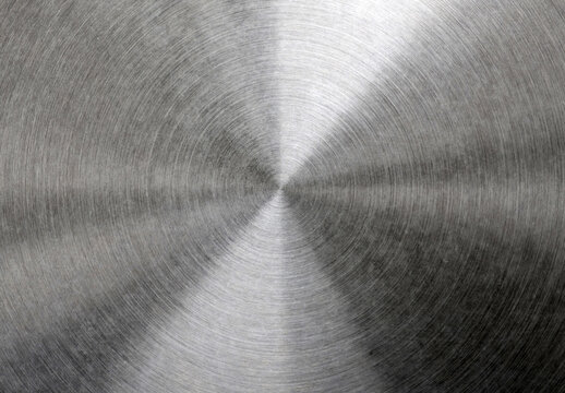 Brushed aluminum with bright highlights