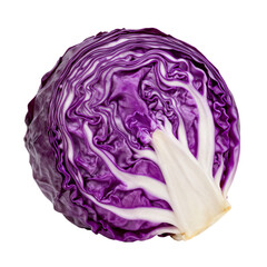 Fototapeta premium Captivating beauty of a fresh purple cabbage ready for culinary adventures