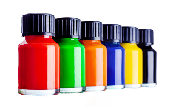 multicolored ink