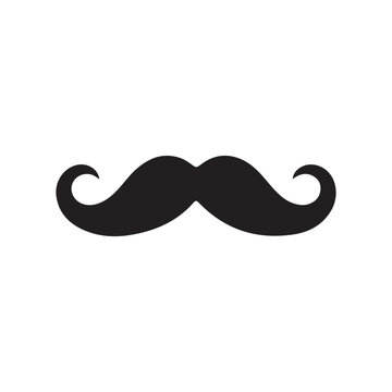 mustache icon vector design template