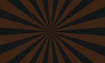 Obraz premium Abstract background featuring a dark sunburst pattern with alternating rays of black and deep earthy brown colours