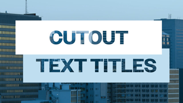 Cutout Text Box Titles
