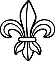 fleur de lis vector illustration © TheRabbitsStudio