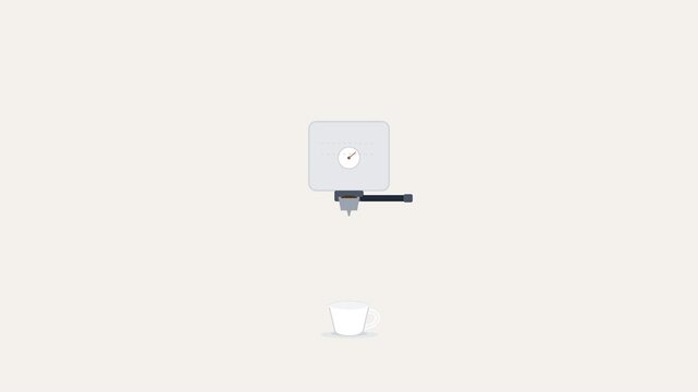 Premium Animated Infographic Process of Brewing Espresso from Coffee Bean to Cup