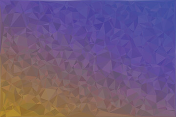 Obraz premium Low poly geometric background, with blue and, orange gradient triangles, isolated on a, white background