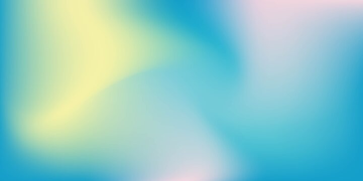 Abstract blurred gradient mesh background in bright summer colors Free Vector