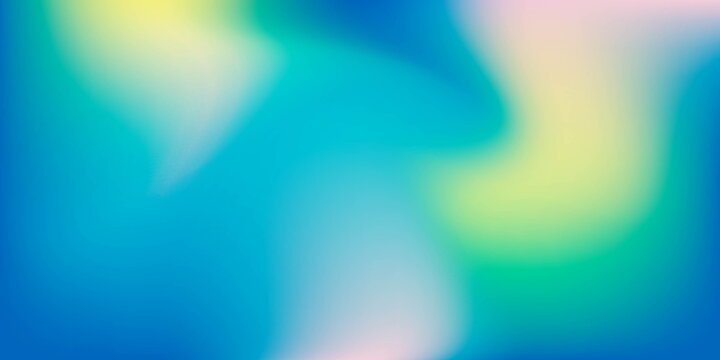 Abstract blurred gradient mesh background in bright summer colors Free Vector