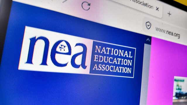  a computer screen with NEA  website displayed... NEA most commonly stands for the National Education Association, the largest labor union in the United States represent
