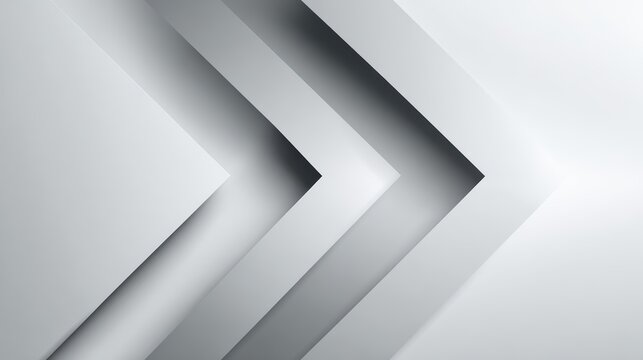 Abstract white geometric chevron layers background

