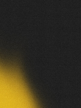 Grainy Dark Grey Texture Background with Golden Light Leak Glow