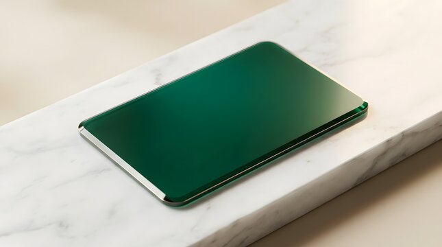 An exquisitely crafted emerald green luxury bank card symbolizing financial prestige exclusive benefits and a sophisticated lifestyle for discerning clientele