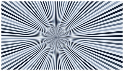 Fototapeta premium Blue sunburst radial background, dynamic backdrop for presentations web design and abstract projects.