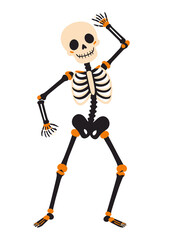 Obraz premium Zabawny kościotrup Halloweenowa dekoracja