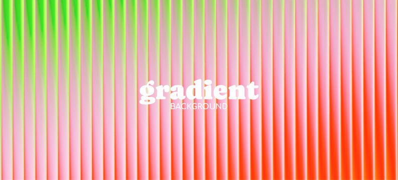 Ripple gradient glass background. Fractal texture effect with glow. Holographic vertical stripes background. Prismatic distortion. Vibrant pink pattern. Vector illustration wallpaper