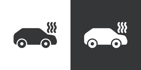 Fototapeta premium Auto Insurance icon. Solid glyph series icon