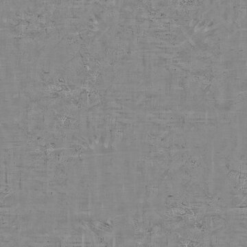 Flat, seamless gray concrete or plaster texture with a uniform matte surface, featuring subtle weathering, fine scratches, scuffs, faint mottling, and natural industrial imperfections. The monochromat