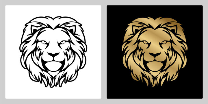 Lion logo design vector illustration