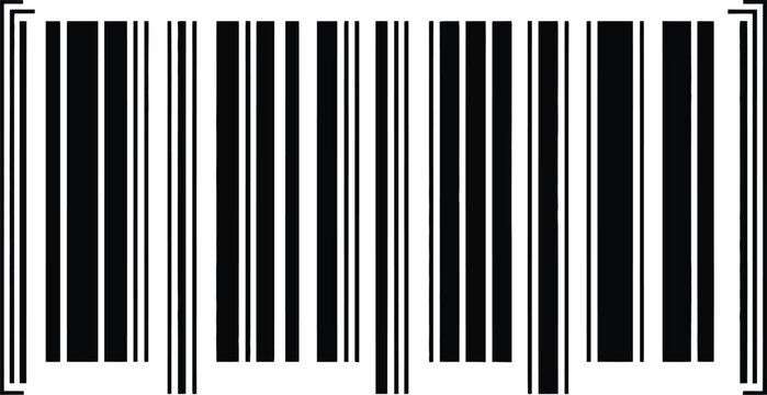 Barcode scan icon, simple vector design with fake barcode and Scan Me text for smartphone payment, product identification, digital access, and mobile scanning use.