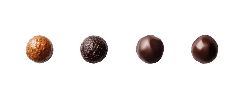 Assorted Chocolate Truffles and Bonbons Set for Confectionery and Dessert Industry Professionals