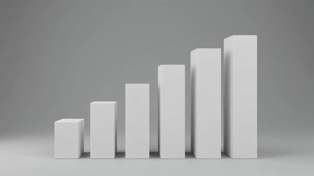 Finance no text explainer growth columns Text-free finance motion