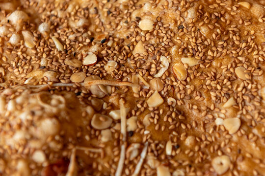Close-up: Tho Ha rice crackers (Vietnamese: B&aacute;nh đa Thổ H&agrave;). Van Ha, Bac Giang.