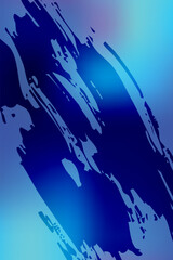 Fototapeta premium Abstract blue background with grunge brush stroke texture, dynamic artistic paint splatter pattern, and modern navy and cyan vector illustration.