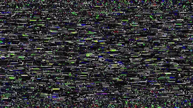 Television turn off effect vhs static noise retro screen transition animation