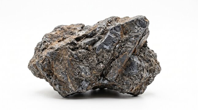 A realistic collection of zinc materials featuring raw zinc ore, sphalerite, smithsonite, crushed ore, mineral concentrate, zinc pellets, refined zinc ingots, metal fragments, and recycled scrap. Isol