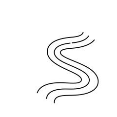 Fototapeta premium Abstract Winding Lines