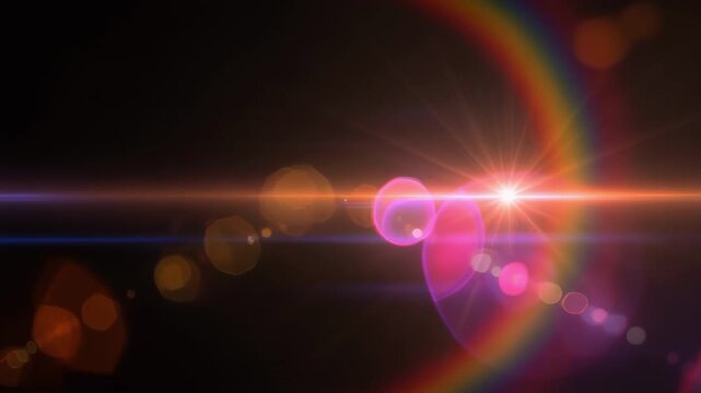 Abstract purple jellyfish floating in cosmic space animation