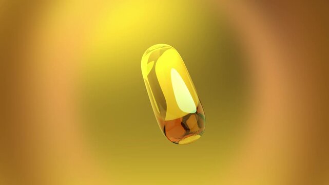  Benzonatate or other Yellow Gold Gel Capsule in Human Body