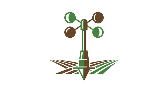 Anemometer in a Field