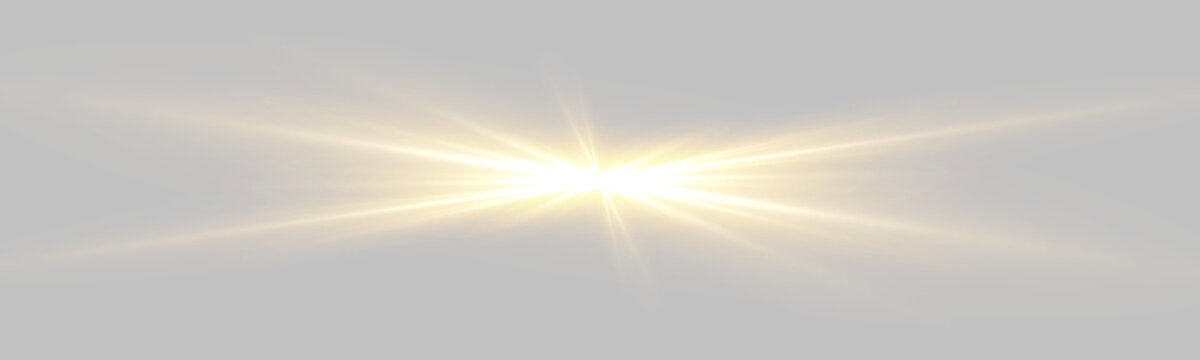Glowing yellow sun creates a brilliant flash with soft radiant light. Tiny sparkles enhance the luminous effect. Transparent PNG is perfect for backgrounds, posters, and digital art.
