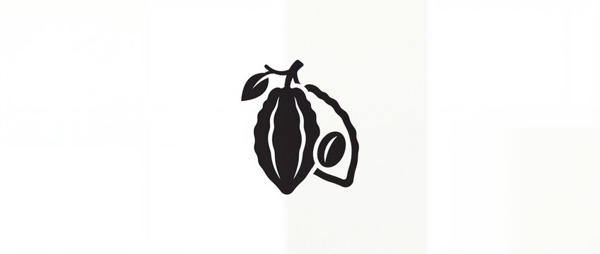 coco bean with coco fruit  of  vector illustration of an abstract background