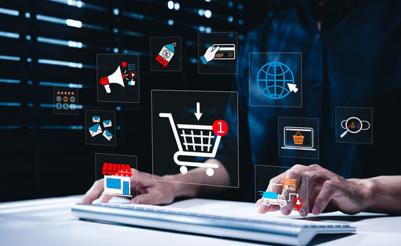 E-commerce technology helps marketer manage online shopping, digital payments, promotions, customer feedback, email marketing, web stores, order tracking for efficient retail operations, sales growth