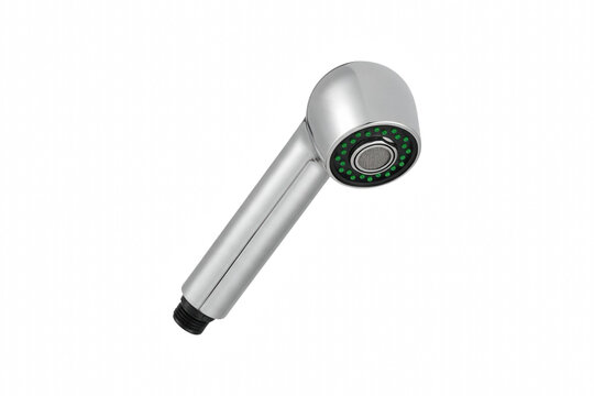 Chrome Replacement Pull Out Kitchen Faucet Spray Head with Green Nozzles