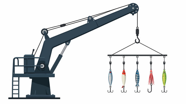 Crane Arm Lifting Fishing Lures for Trolling