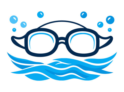 Gogle okulary do pływania ilustracja