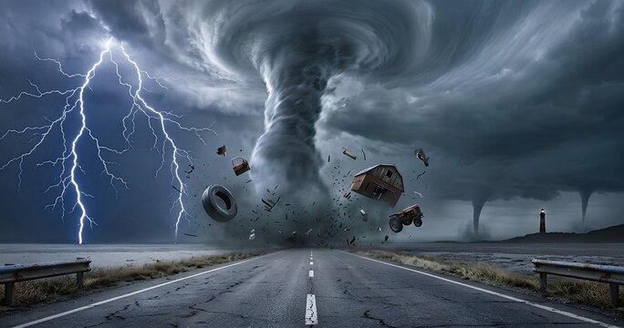 Destructive Powerful Tornado