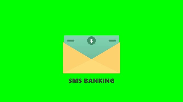 Financial Payment Envelope on Green Screen