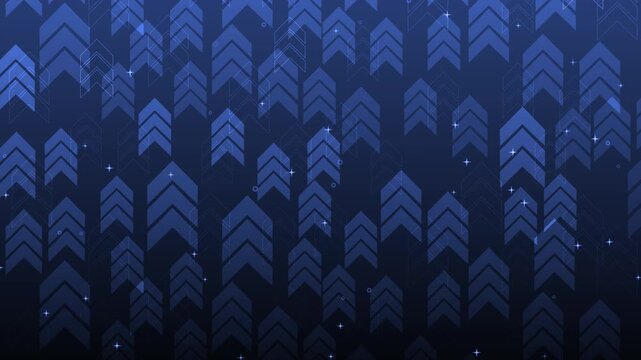Abstract chevron arrows pattern with repeated geometric shapes and a subtle modern texture animation