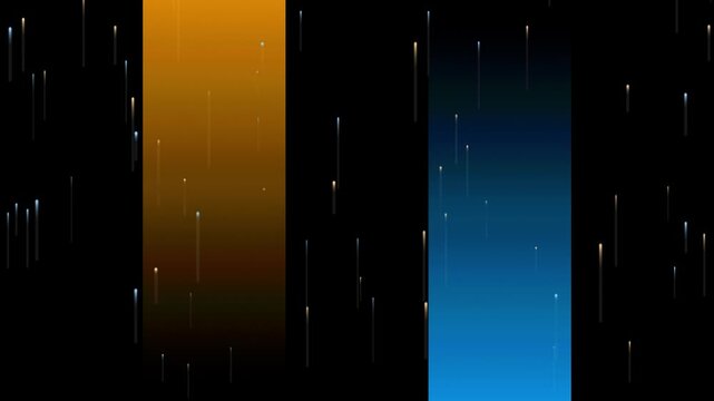Abstract Vertical Light Streaks Rain Rising Falling Particles 4K Motion Video