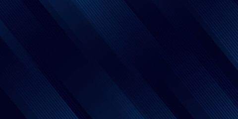 Obraz premium Abstract background with overlapping blue gradient geometric layers and glowing blue line decoration. Modern graphic design concept for web banners, posters, covers, or brochures. Eps10