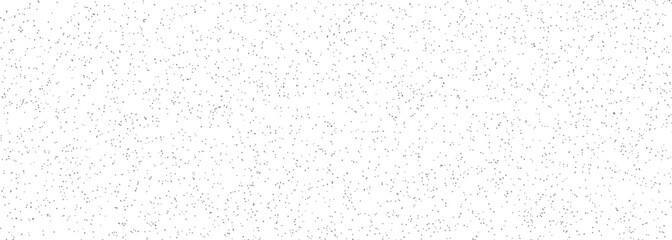 Naklejka premium Dense random speckle pattern with small dark gray dots scattered across a solid white background, minimalist texture backdrop