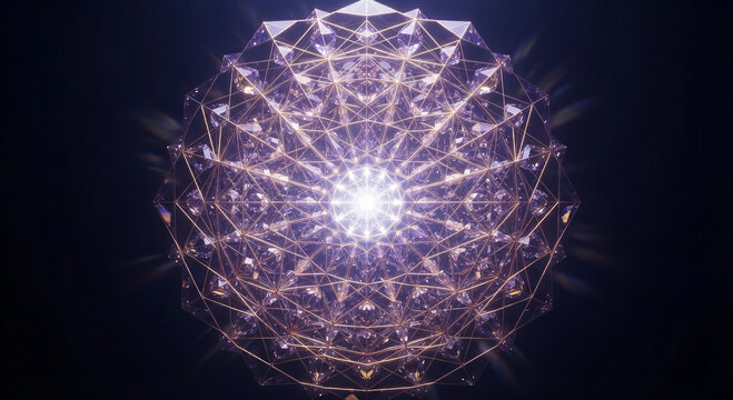 クリスタリン・マンダラ：光の結晶が描く永遠の幾何学 / Crystalline Mandala: The Eternal Geometry of Light Crystals