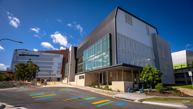 Brisbane, QLD, Australia - Jul 18, 2026: Entri building modern exterior